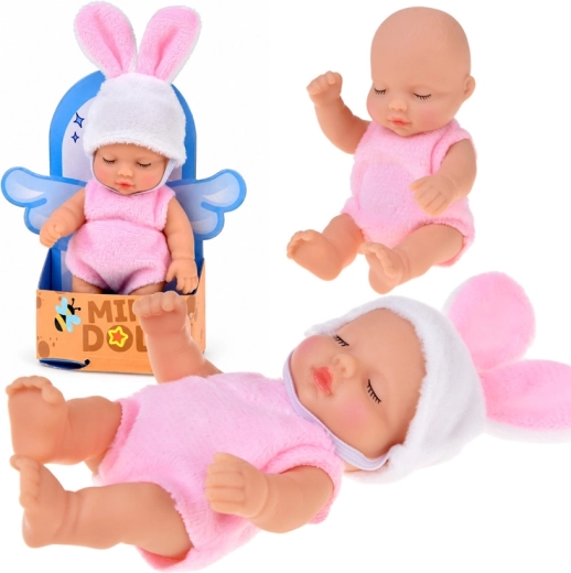 Mini lelle mazulis zaķītis 11 cm