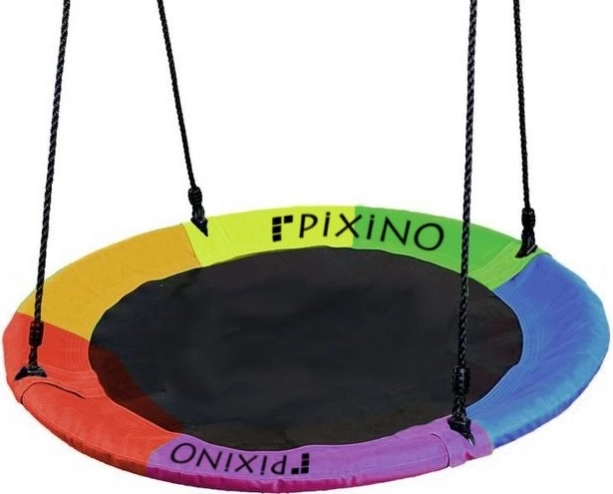 Pixino šūpoļu aplis – stārķa ligzda, krāsains 110 cm