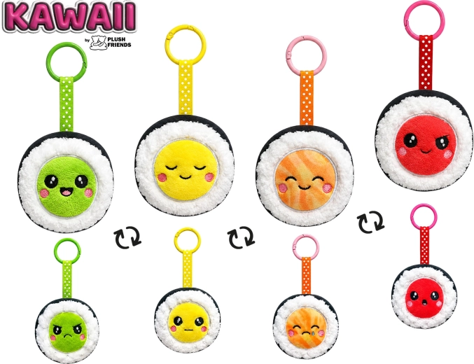 Plīša atslēgu piekariņš suši formā Plush Friends Kawaii - 1 gab.