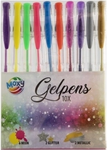 MOXY gēla pildspalvu komplekts - 10 gab.