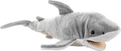 Pūkains haizivs rokas lelle eco-friendly 46 cm
