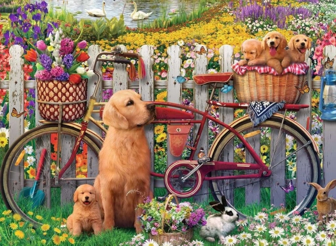 Puķe jauki suņi 500 detaļas RAVENSBURGER