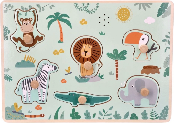 Koka puzle ar skaņām “Safari”
