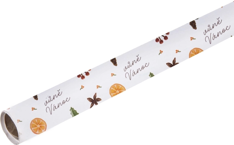 Iesaiņojuma papīrs Vānuča Vánoc 5 m × 70 cm rullī – 1 gab.