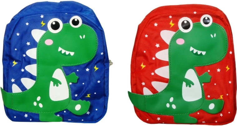 Children's backpack with a cheerful dinosaur