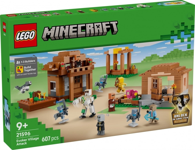 LEGO Minecraft izsaucēju reids ciematā