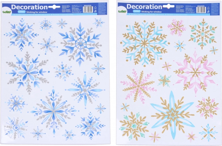 Window Decoration Snowflakes 41 × 29 cm