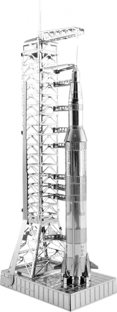 Metal Earth 3D puzle Apollo Saturn V ar rampu