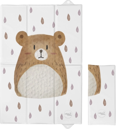 Ceba Baby ceļojumu pārtinamais paklājiņš Basic bear buddy 60 × 40 cm