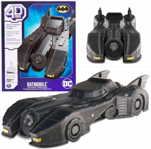 4D Build Batman Batmobile 3D modelis salikšanai 37 cm