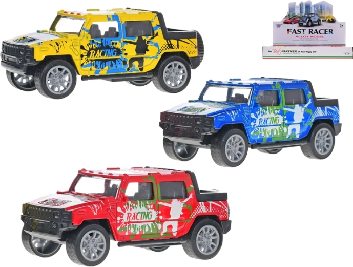 Apvidus auto 1:36 ar metāla konstrukciju un atpakaļgaitu