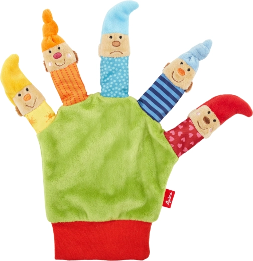 Sigikid plīša leļļu teātra cimds ar rūķīšiem