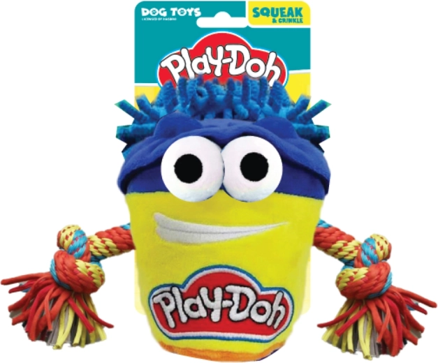 Plush tug toy for dogs HASBRO Play-Doh with rope 18 cm
