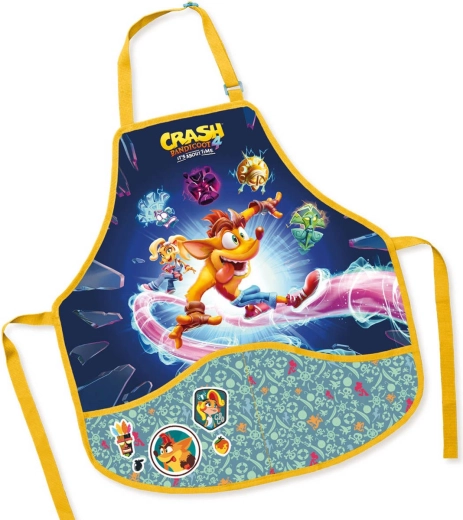 Bērnu darba priekšauts Crash Bandicoot 50 × 55 cm