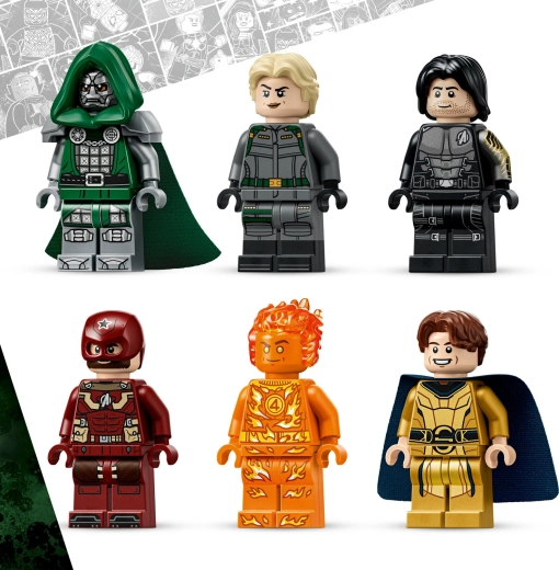 Sešas Marvel minifigūras