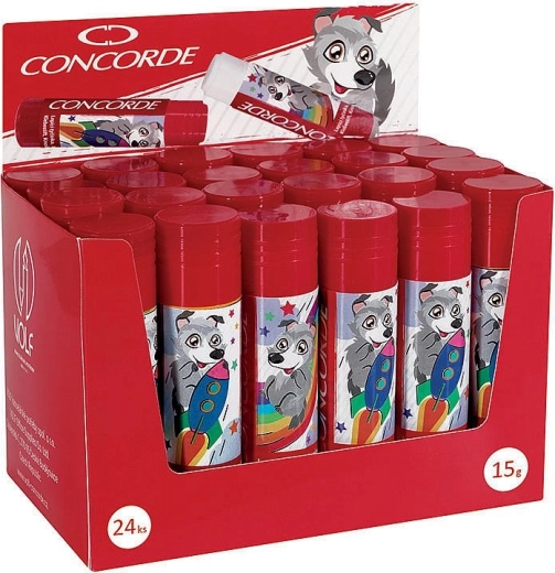 Līmes zīmulis CONCORDE Volfīk 15 g, motīvu mikss