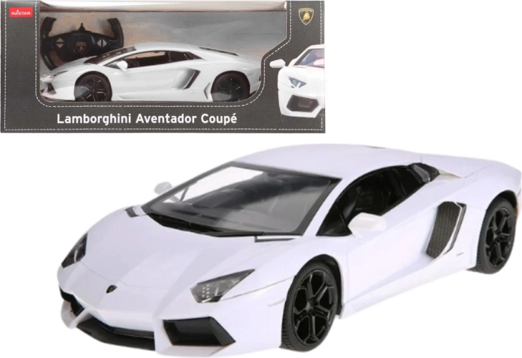 RC auto 1:14 RASTAR LAMBORGHINI Aventador LP700 baltā krāsā