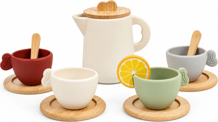 Complete tea service for play