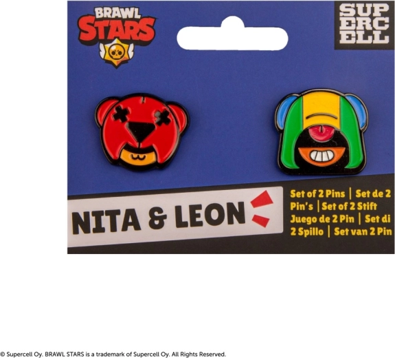 Brawl Stars piespraužu komplekts – Nita un Leon