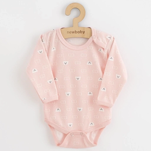 Baby bodysuit New Baby Classic II with teddy bear, white, size 86 (12–18 m)
