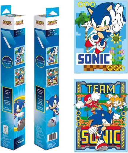 Sonic mini plakātu komplekts