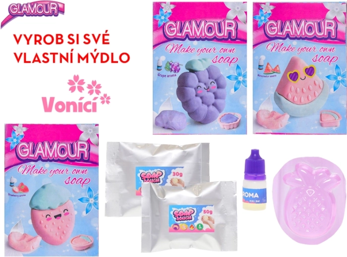 Glamour veidošanas masa smaržīgu ziepju gatavošanai bērniem