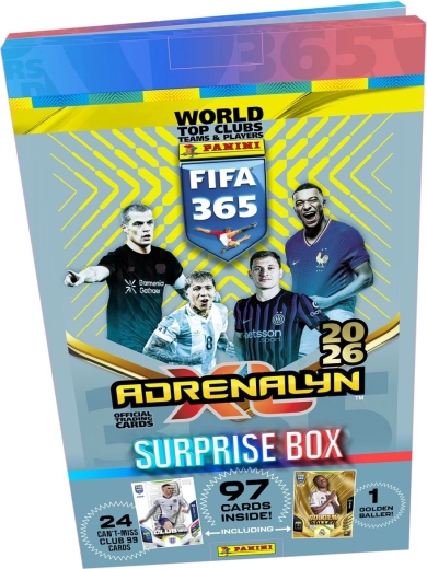 FIFA 2026 Surprise Box – kolekcionāru kartītes PANINI Adrenalyn XL 365