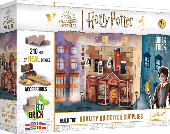 Trefl Brick Trick Harry Potter – Famfrpāla piederumu veikala būve