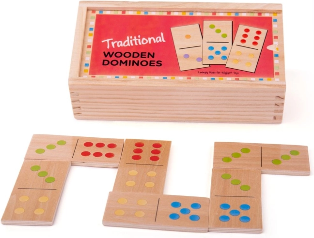 Koka domino Bigjigs Toys klasiskā