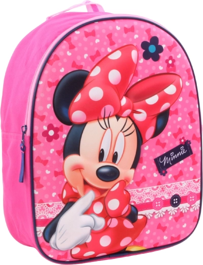 3D children's backpack Minnie Mouse pink 31 cm