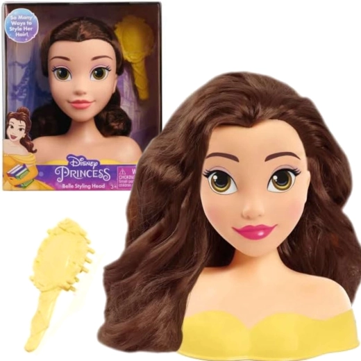 DISNEY princeses Belle ķemmēšanas galva ar suku