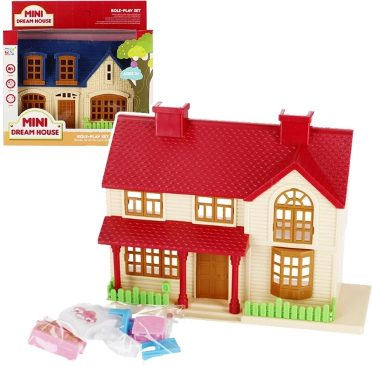 Dollhouse with Accessories for Kids 3+