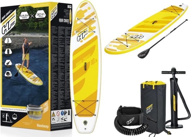 Piepūšamais SUP dēlis Hydro-Force dzeltens 320 x 76 x 12 cm
