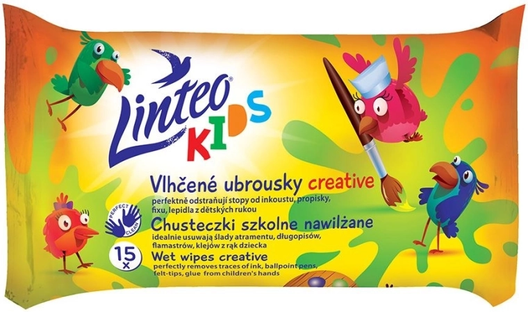 Bērnu mitrās salvetes Linteo Baby Kids 15 gab.