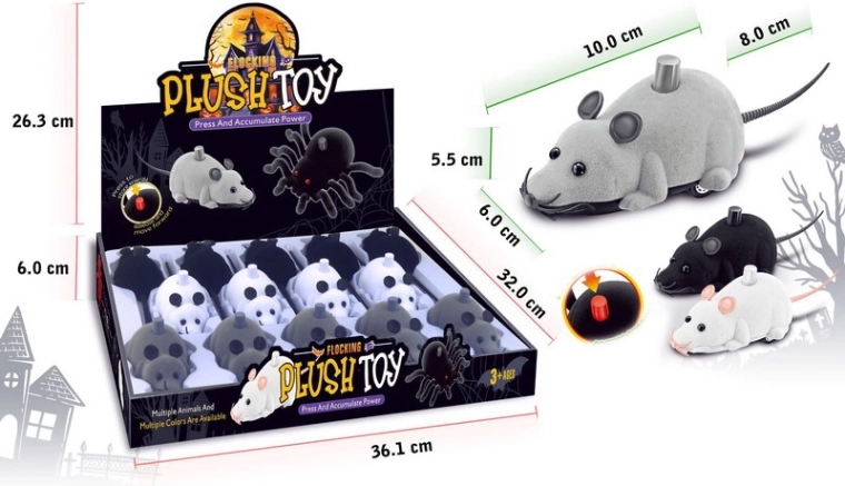 Rolling Mouse 10 cm – Interactive Toy