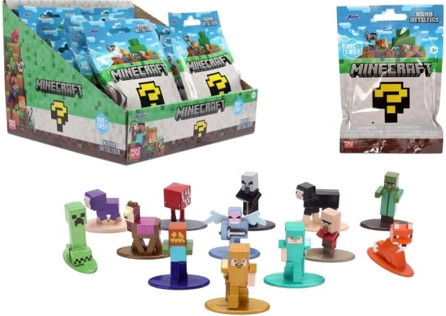 Minecraft nano figūriņa paciņā – kolekcionējama metāla mini figūriņa
