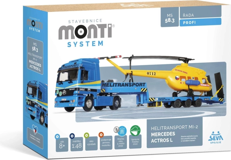 SEVA Monti System Helitransport MI-2 Mercedes Actros L construction kit