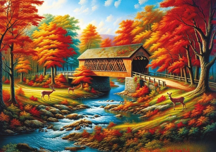 Puzle “Koku ieskauts tilts” 500 gabaliņi ART PUZZLE