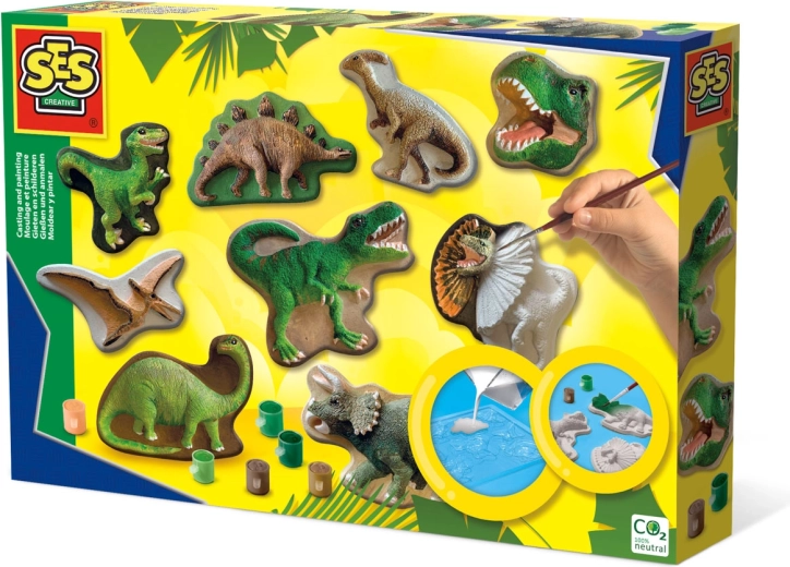 Dinozauru liešana un krāsošana