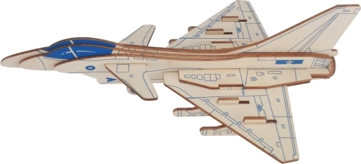 Koka 3D puzle iznīcinātājs Raptor