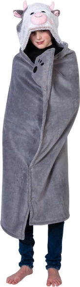 Cozy Noxxiez sildošā sega ar kapuci – govs