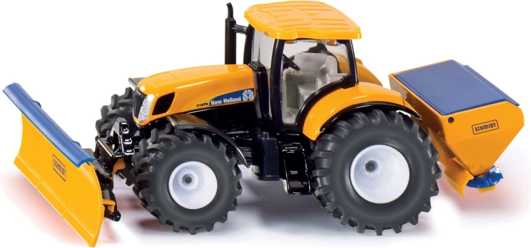 SIKU Super traktors ar priekšējo lāpstu un sāls kaisītāju