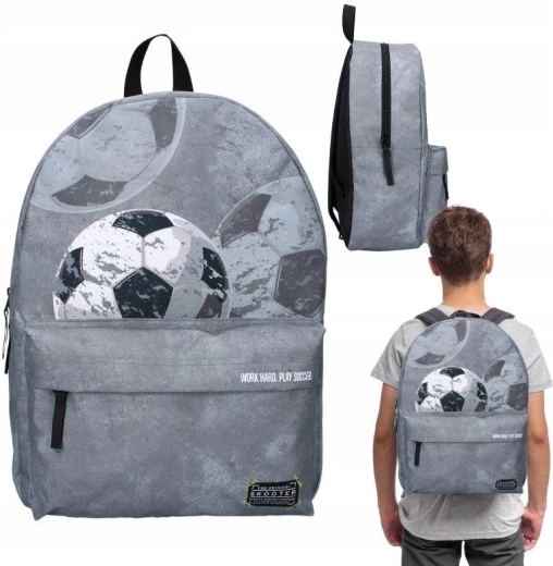 Skolas mugursoma Skooter futbols 39 cm