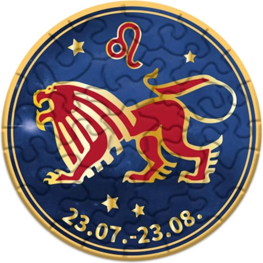 Apaļā mini puzle Zodiaks – Lauva (33 gab.)