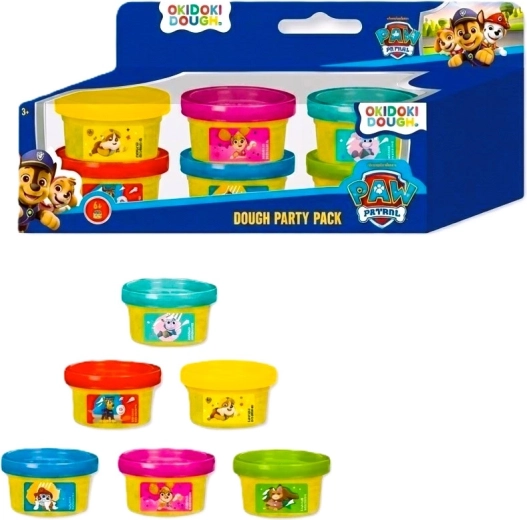 Modelējamā plastilīna “Ķepu patruļa”, 6 krāsu komplekts