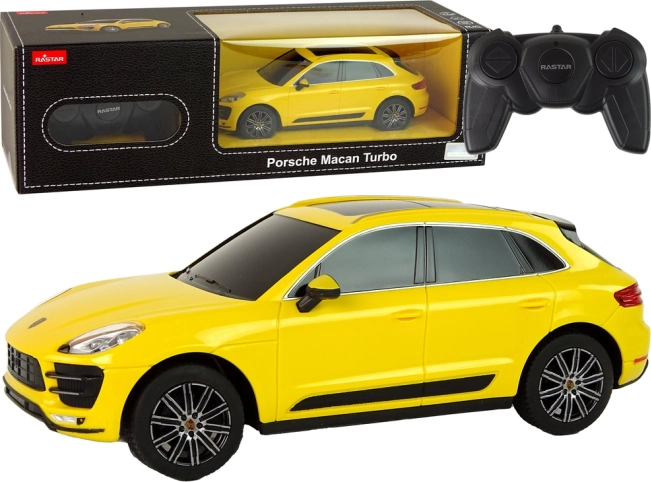 RC auto Porsche Macan Turbo 1:24 Rastar – dzeltena