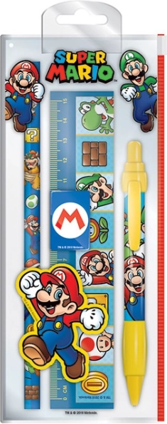 Super Mario rakstāmpiederumu komplekts