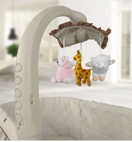 Nomierinošs karuselis ar melodijām, vibrācijām un gaismu