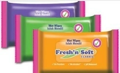 Fresh 'n Soft mitrās roku salvetes Classic 15 gab.