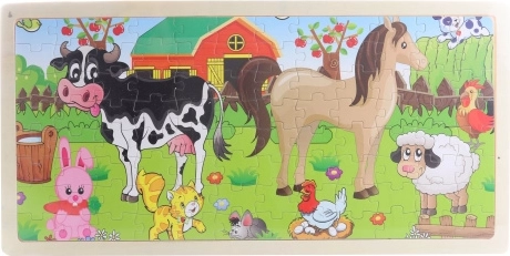 Koka puzle “Saimniecībā” (96 detaļas)